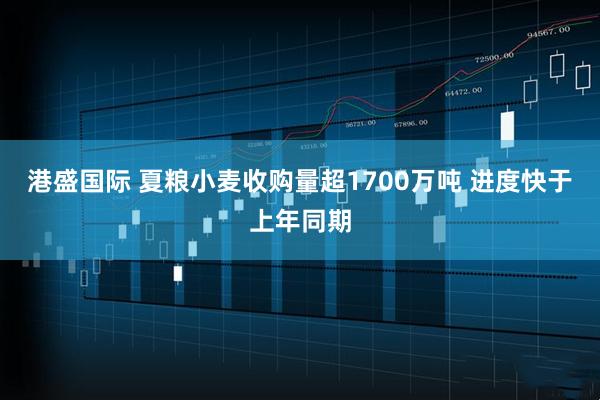 港盛国际 夏粮小麦收购量超1700万吨 进度快于上年同期